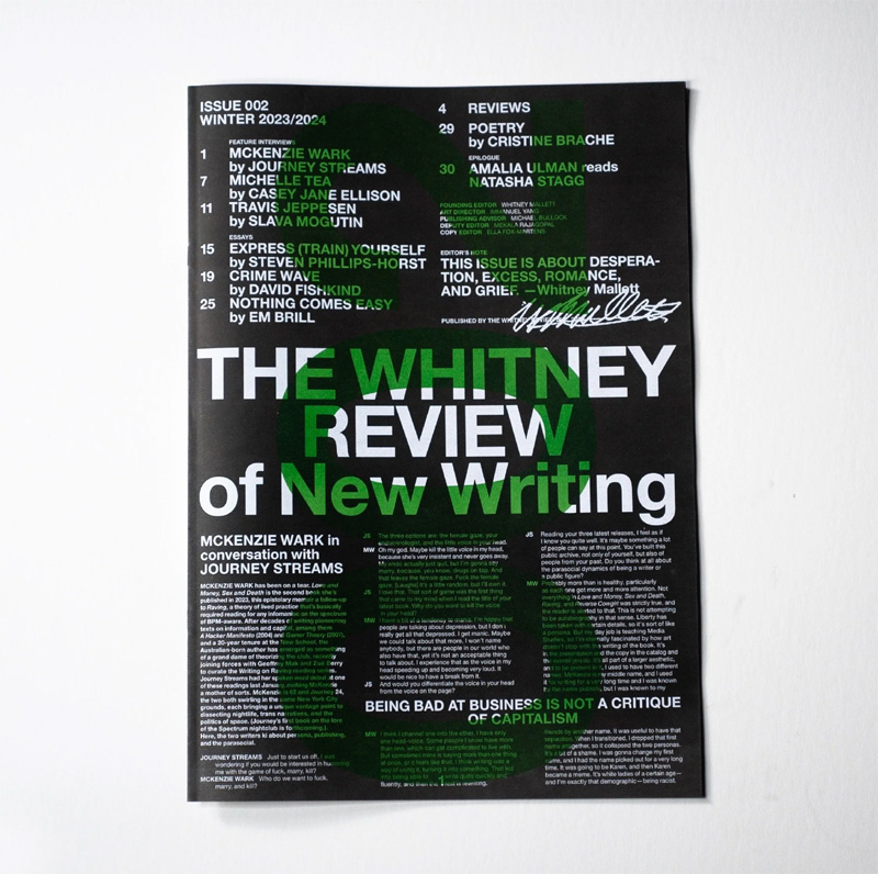 cover of The Whitney Review of New Writing #02